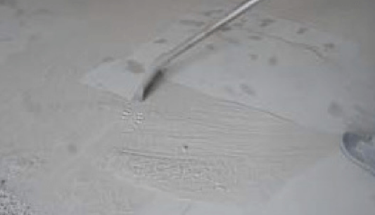 Remove dust and other substances that may affect adhesion.